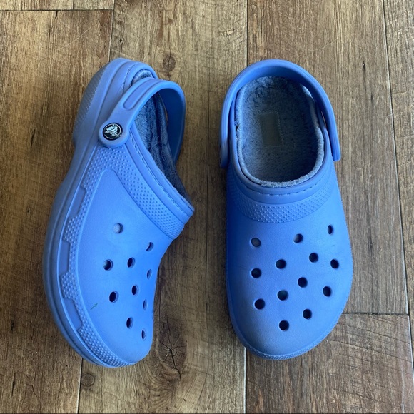 CROCS Shoes Crocs Purple Classic Fuzz Lined Clogs Size 9 Poshmark